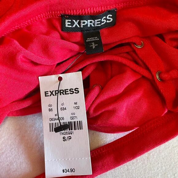 Womens Top Size Small Red Biker Indie Punk Retro Hippie Office Siren Concert Fun - Picture 6 of 7